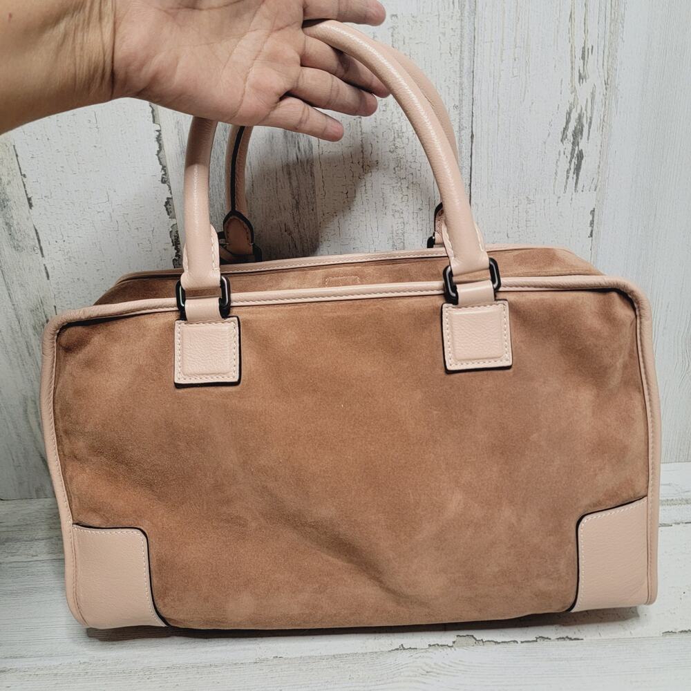 LOEWE SATCHEL BAG REVERSIBLE DUSTY PINK - Picture 4 of 15